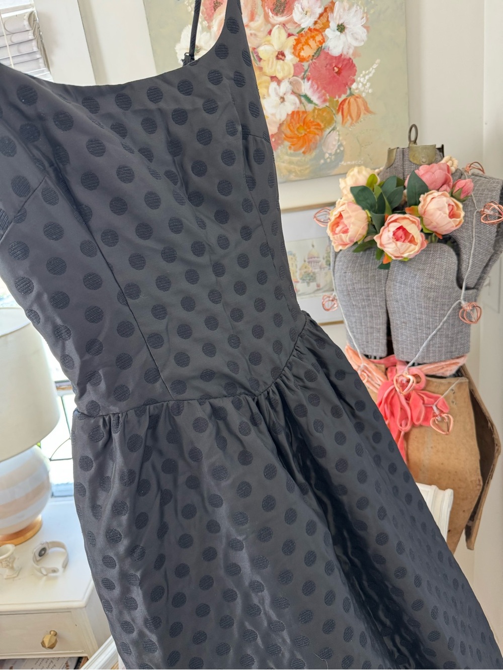 Corey Lynn Calter Valentina Polka Dot Midi Dress NWT